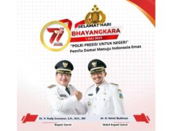 Bupati dan Wakil Bupati Garut Ucapkan Selamat HUT Ke-77 Bhayangkara