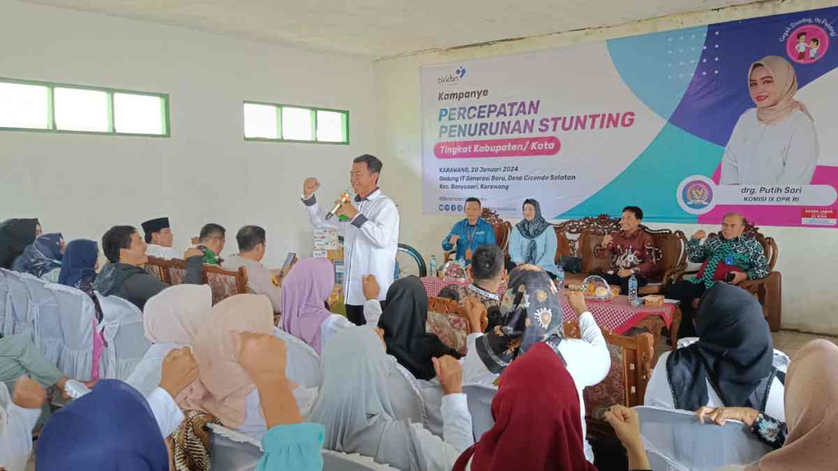 Kolaborasi BKKBN Jawa Barat dan DPR RI, Wujudkan Zero Stunting di Karawang